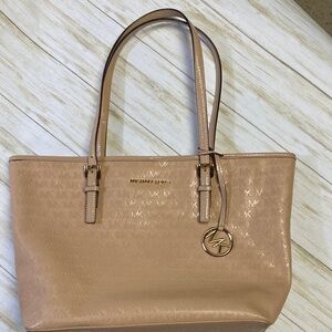 Michael Kors Beige Signature Tote